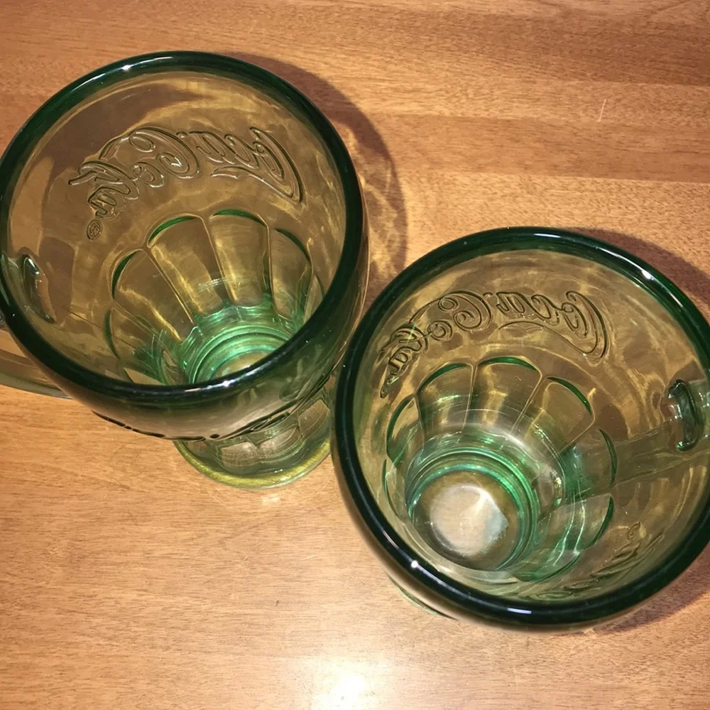 Vintage Heavy Duty COCA COLA handled glasses - Picture 5 of 9